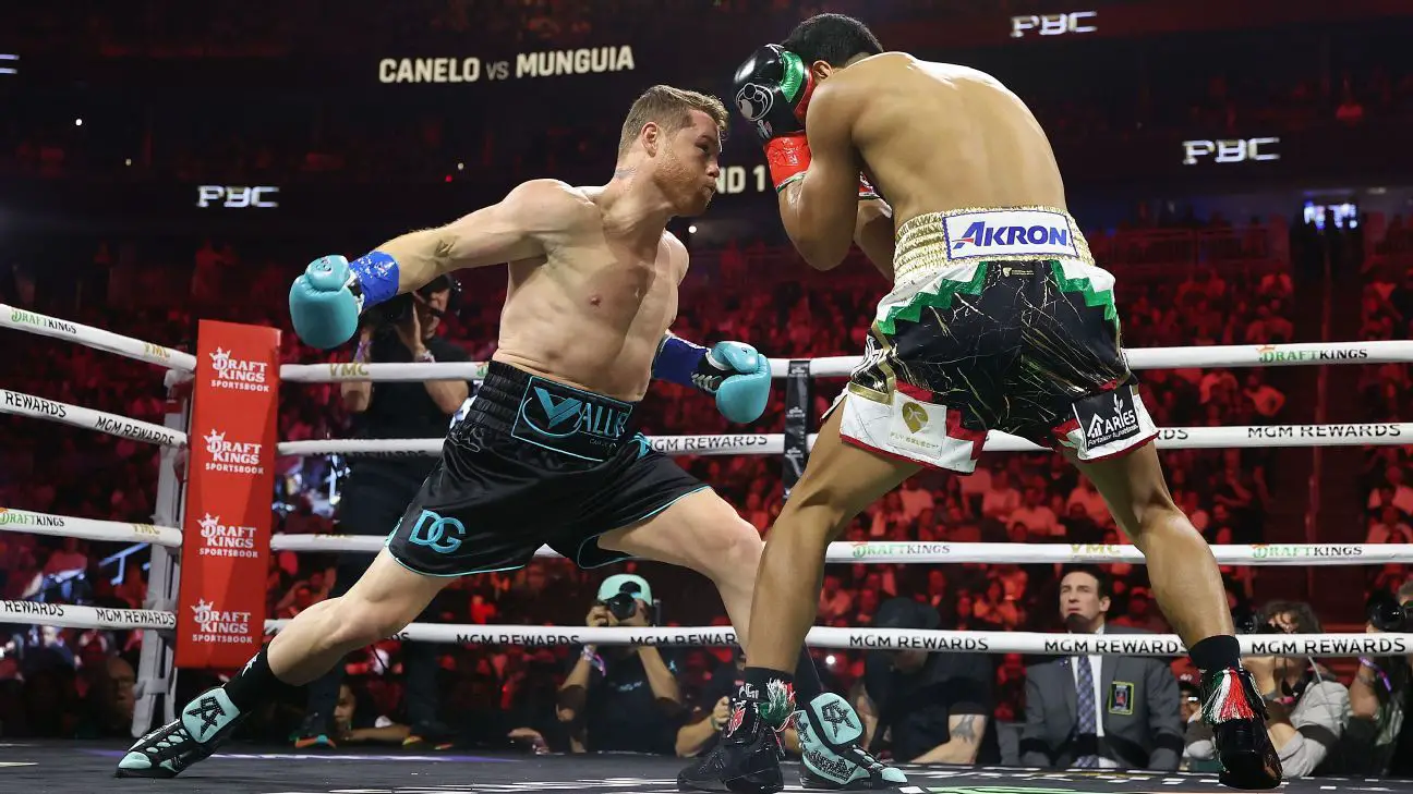 Canelo Alvarez decisions Jaime Munguia in title defense