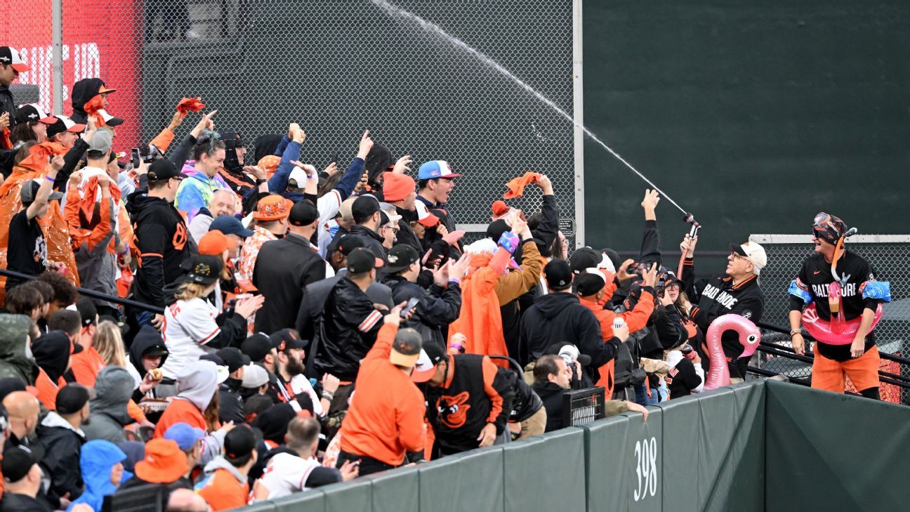 Rally starter: O’s owner fills in as ‘Mr. Splash’ — and team gets 2 quick runs