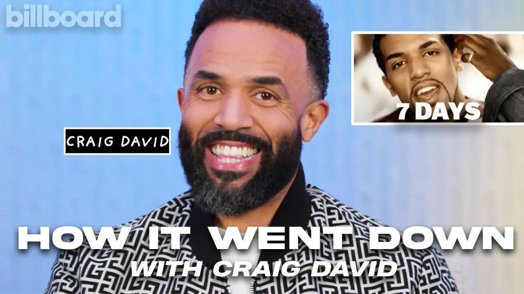 Craig David Shares How Iconic “7 Days” Song & Music Video Was Created