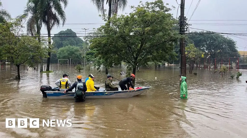 River levels rise in flood-hit Brazilian state