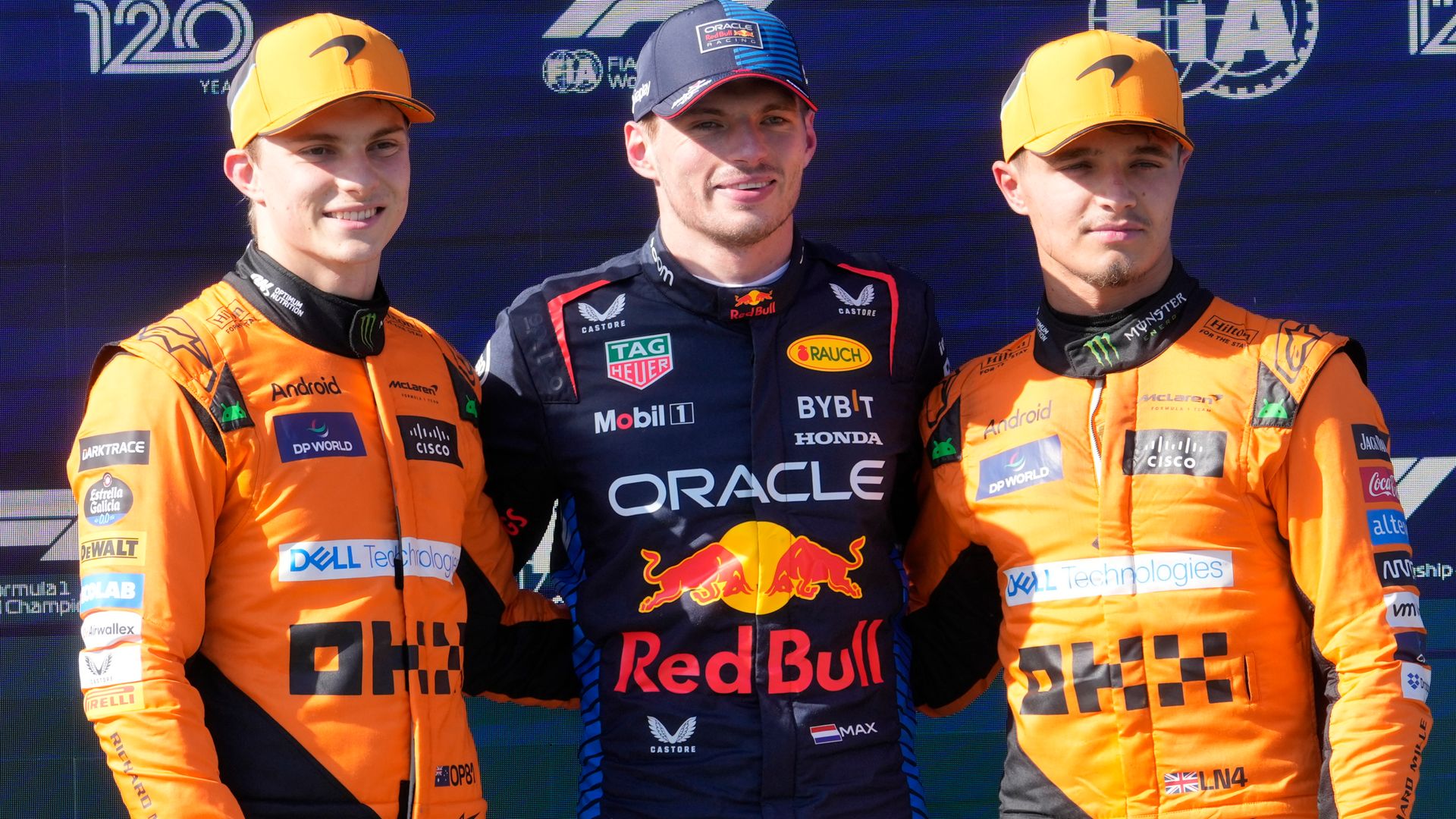 Verstappen overcomes McLaren threat for record-equalling Imola pole