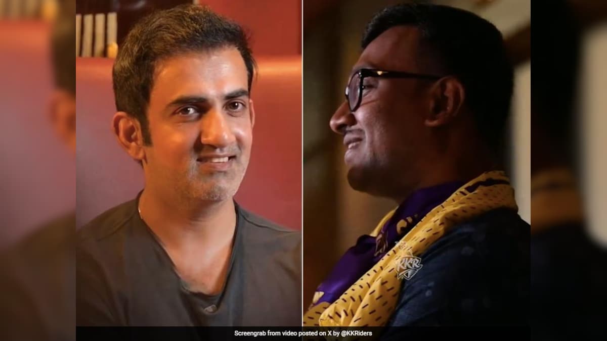 On KKR Fan’s “Chhor Kar Mat Jaiyega” Plea, Gautam Gambhir’s Reaction Is Viral. Watch