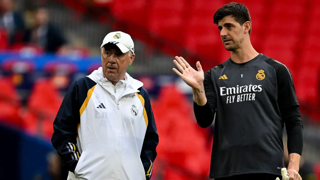 Thibaut Courtois to start for Real Madrid in UCL final – Ancelotti