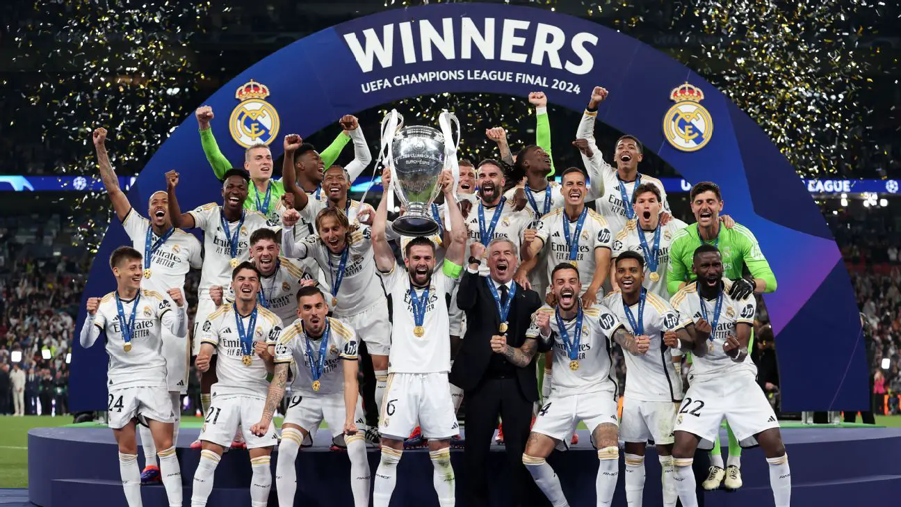 Champions League: Real Madrid beat Dortmund for 15th title