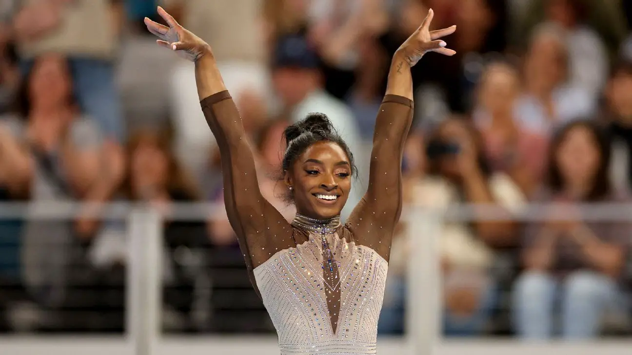 Simone Biles cruises to her 9th U.S. gymnastics championship