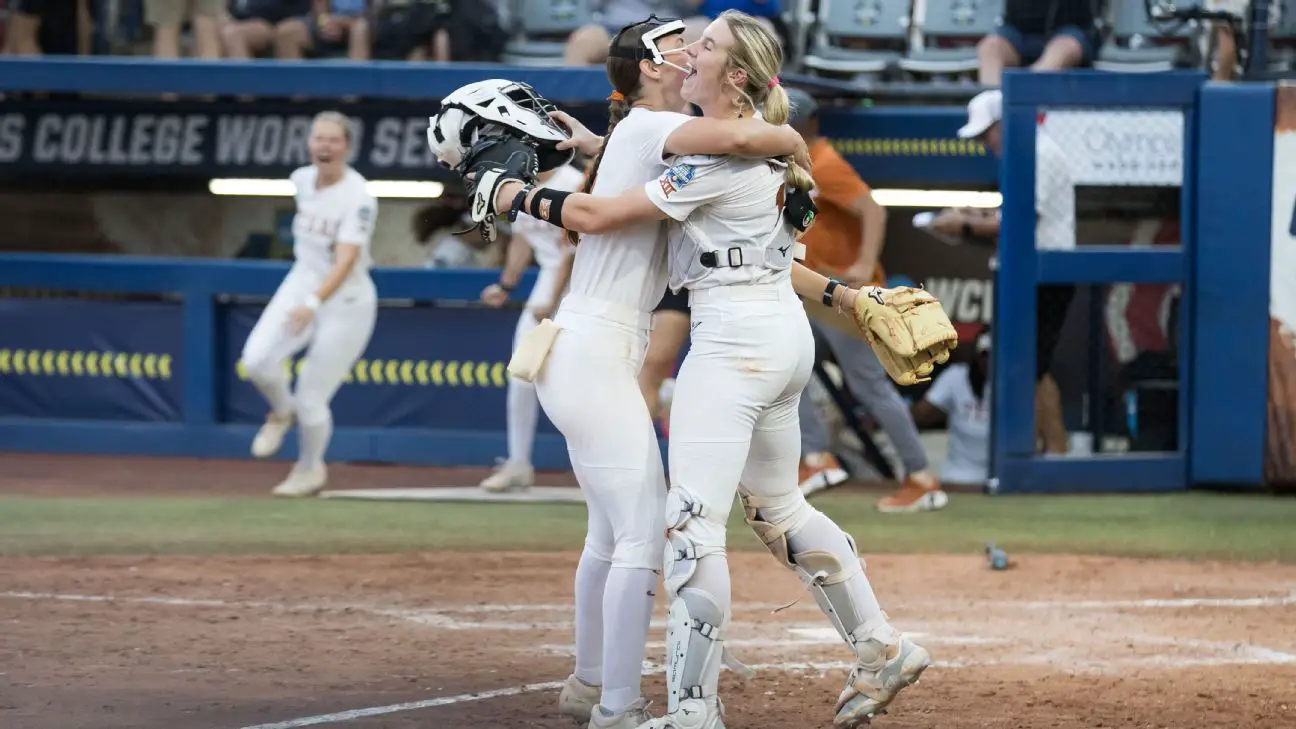 Kavan’s one-hit gem sends Texas past Stanford into WCWS final