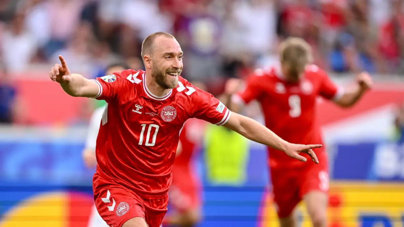 Euro 2024: Eriksen scores opener 3 years post-cardiac arrest