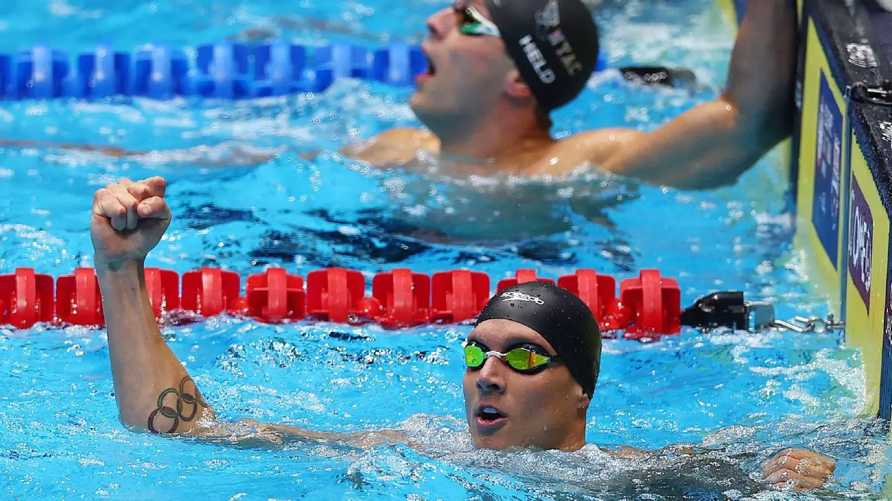 Caeleb Dressel wins 50m freestyle at U.S. Olympic swim trials