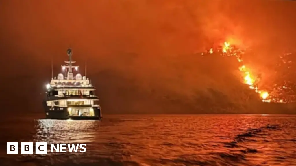 Anger after yacht fireworks spark blaze