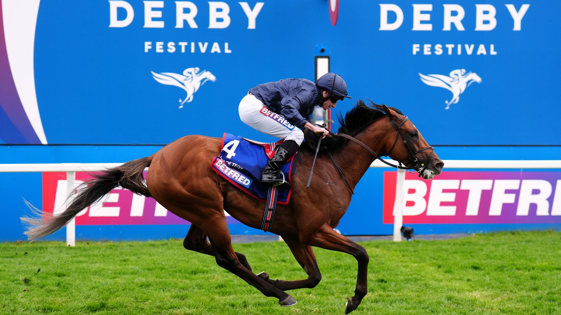 Favourite City Of Troy wins The Derby