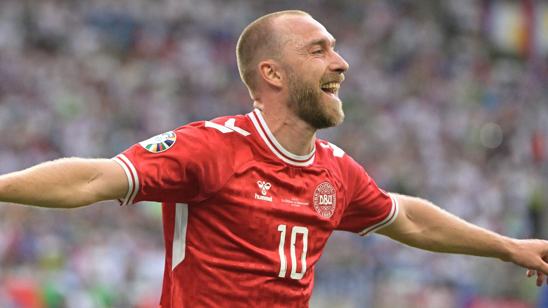 Eriksen on target as Denmark and Slovenia draw Group C opener