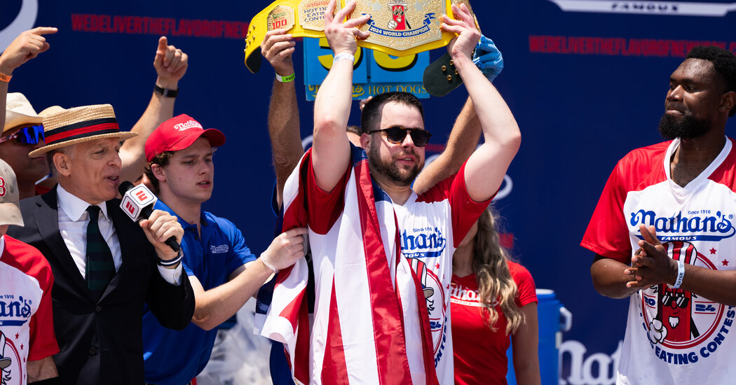 Nathan’s Famous Hot Dog Eating Contest Crowns Patrick Bertoletti as New Men’s Champion