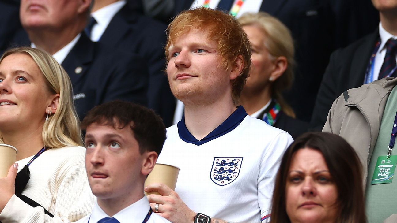 Euro 2024 Ed Sheeran plays private gig for England team