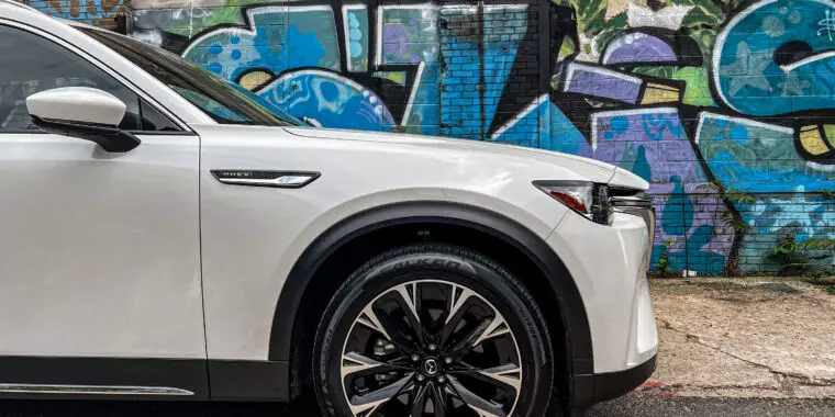 The Mazda CX-90 PHEV gives luxury car vibes for a mainstream price