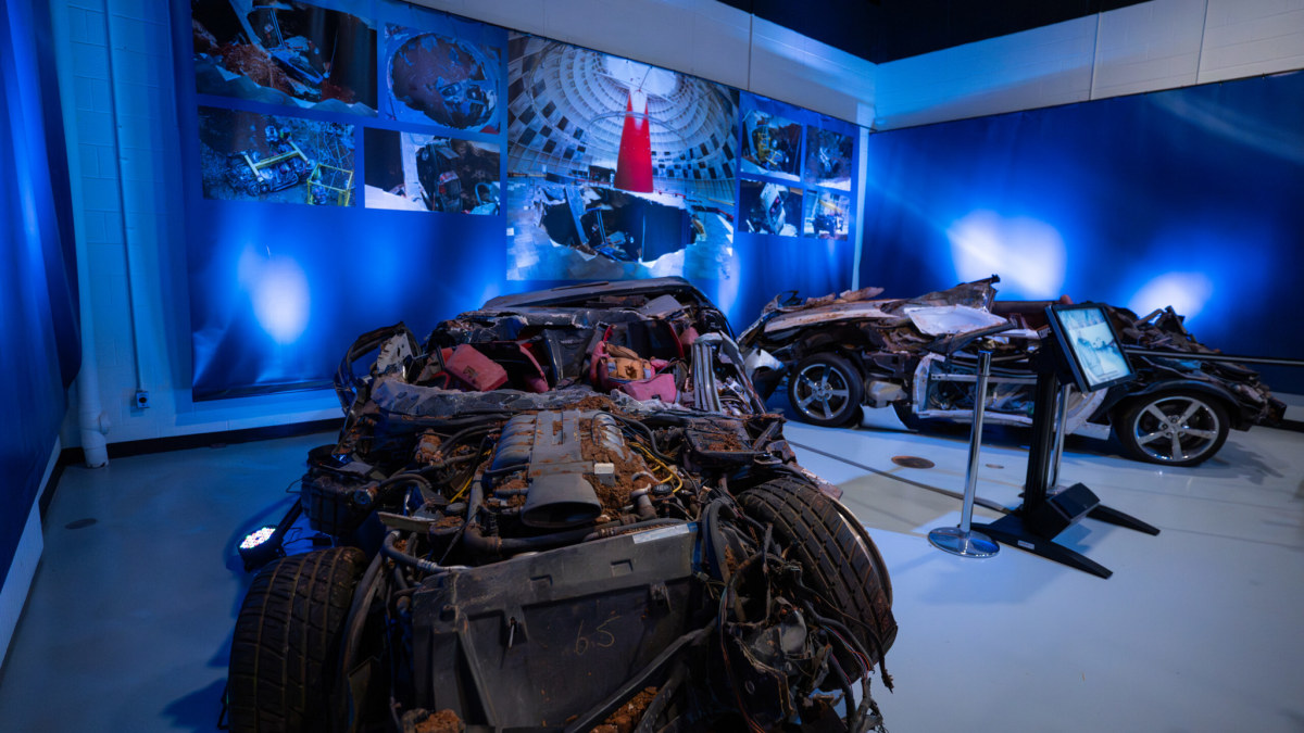 National Corvette Museum’s newest exhibit commemorates the 2014 sinkhole