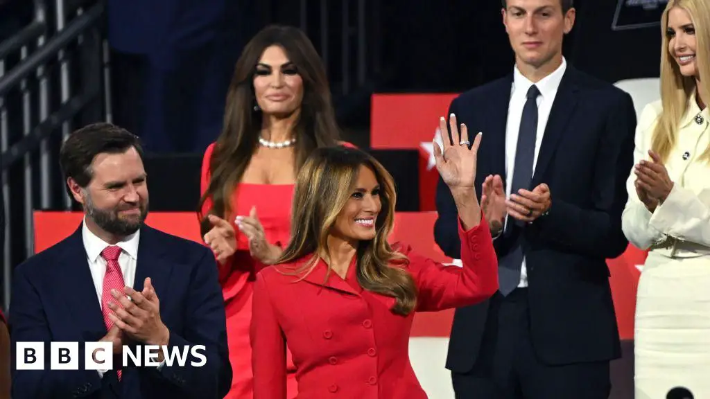 Melania Trump makes appearance at Republican National Convention for husband Donald’s speech