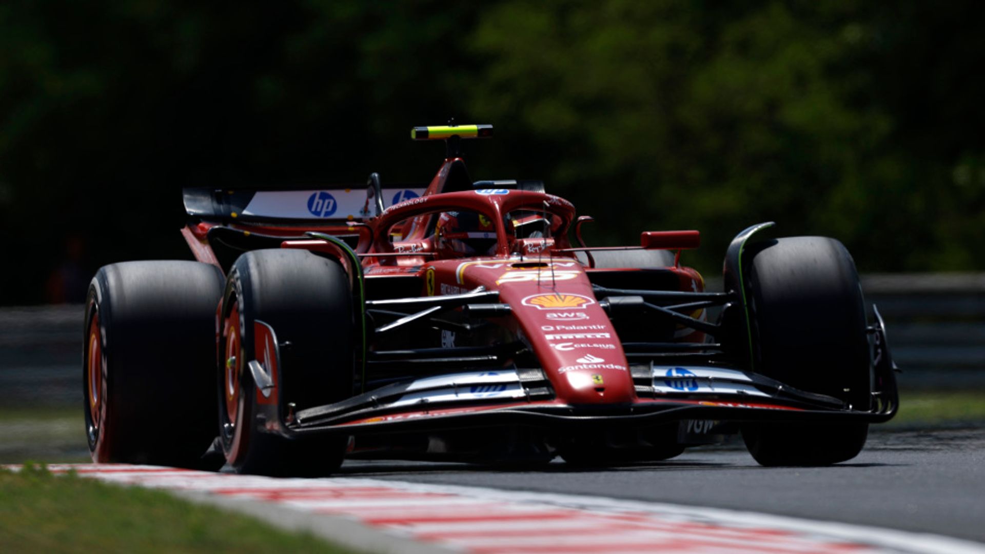 Sainz tops first Hungarian GP practice as Ferrari impress